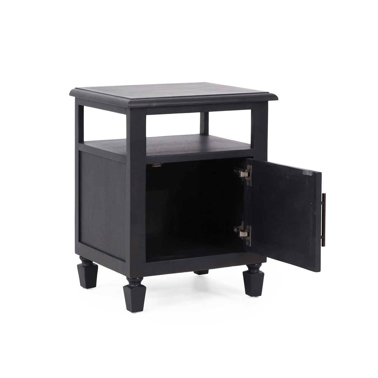 Black Classic Nightstand