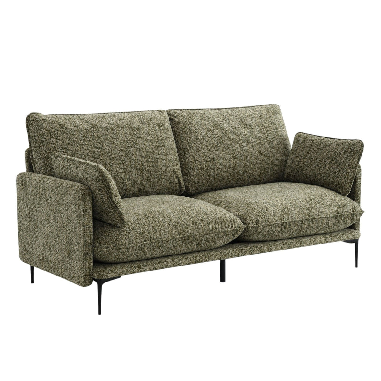 Dalton - Sofa With 2 Pillows - Green