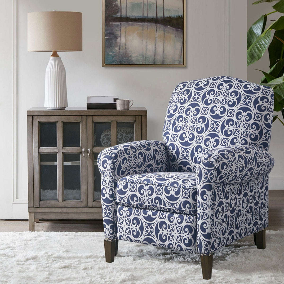 Kirby - Transitional Push Back Recliner Chair