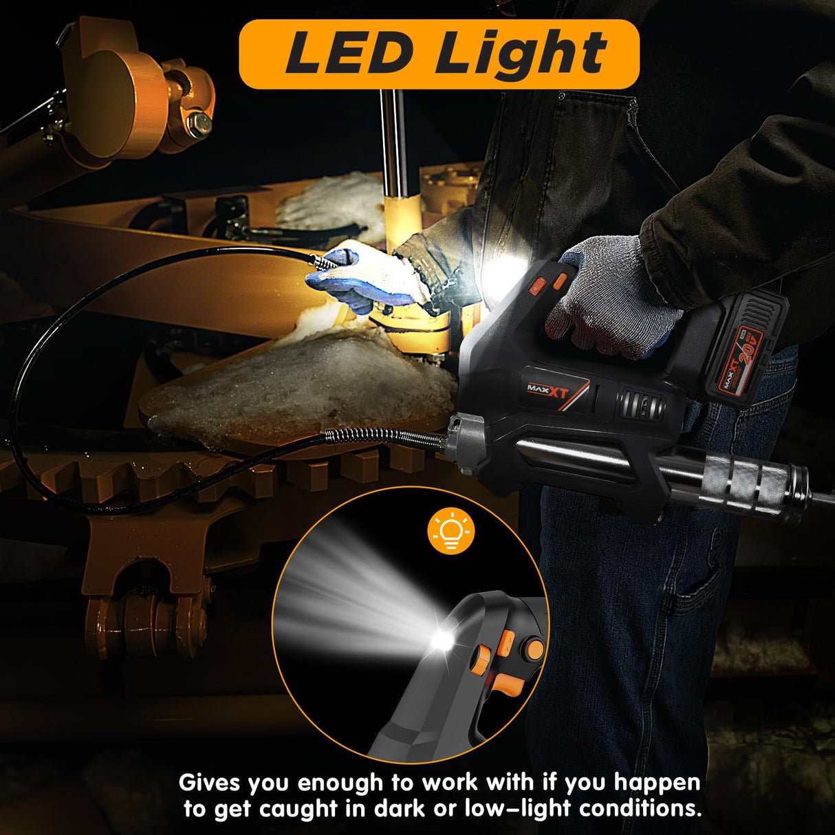 Cordless Heavy Equipment Grease Gun