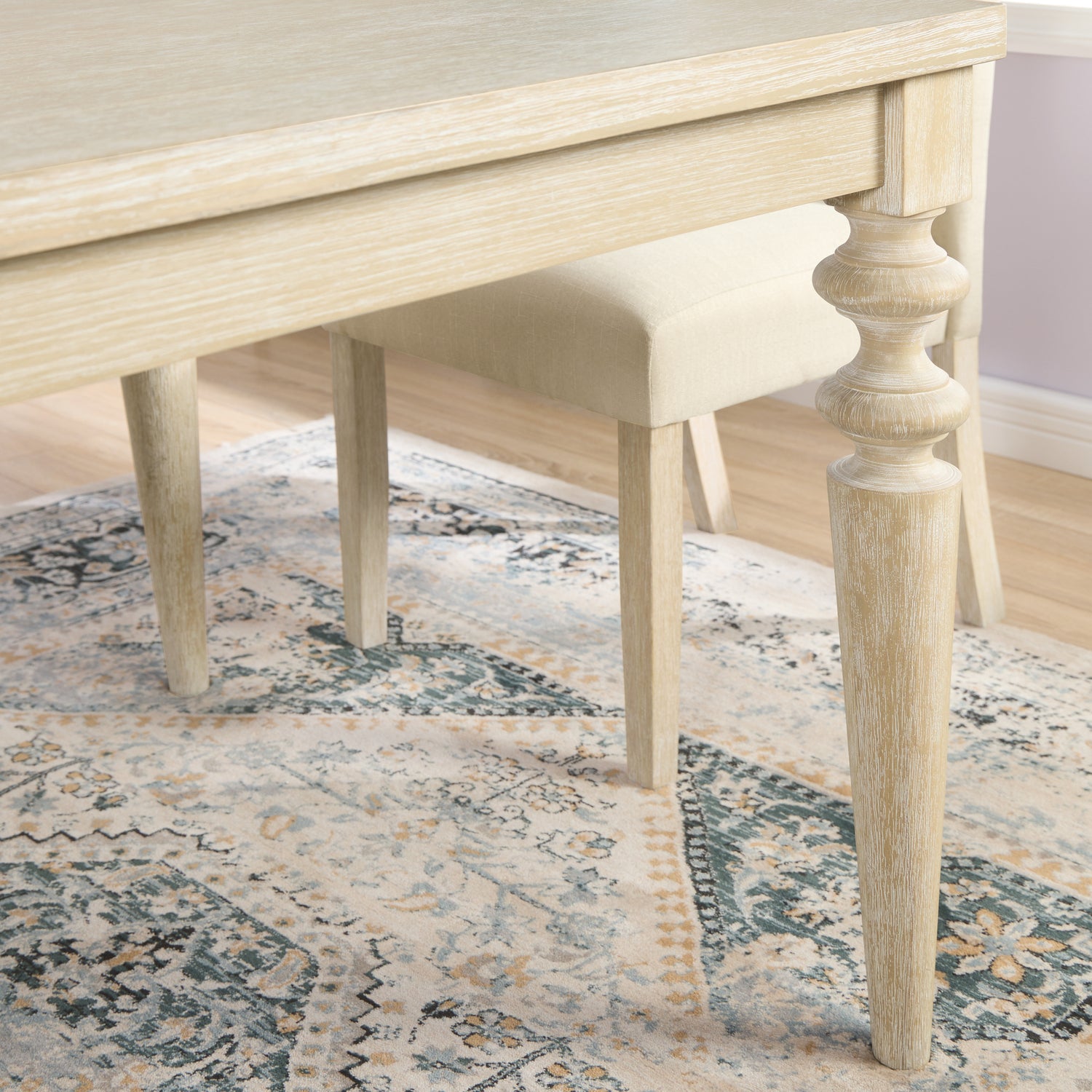 Lauren 7-piece Dining Set with 6 Tufted Chairs