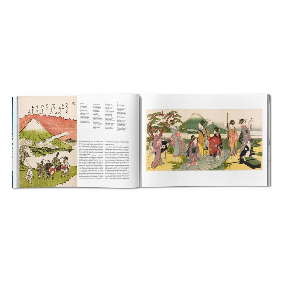 Hokusai. Thirty-six Views of Mount Fuji (German, French, English)