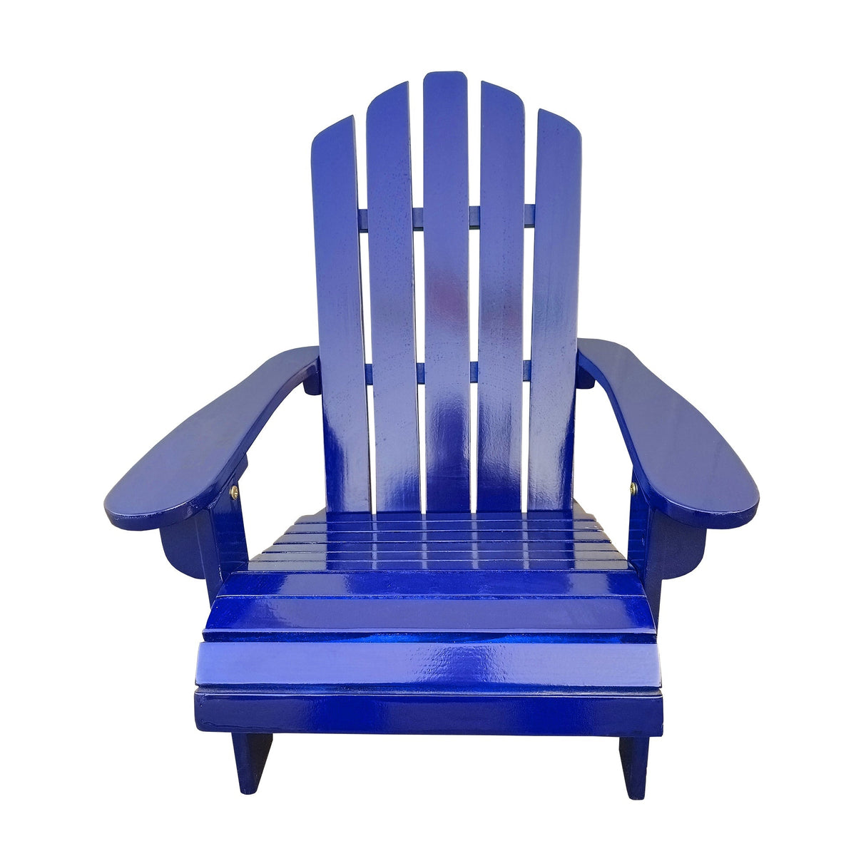 Ehomexpert Classic Wood Children Adirondack Chair Blue Solid Wood Indoor Outdoor