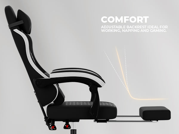 Gaming Chair with Massage and Ergonomic Design