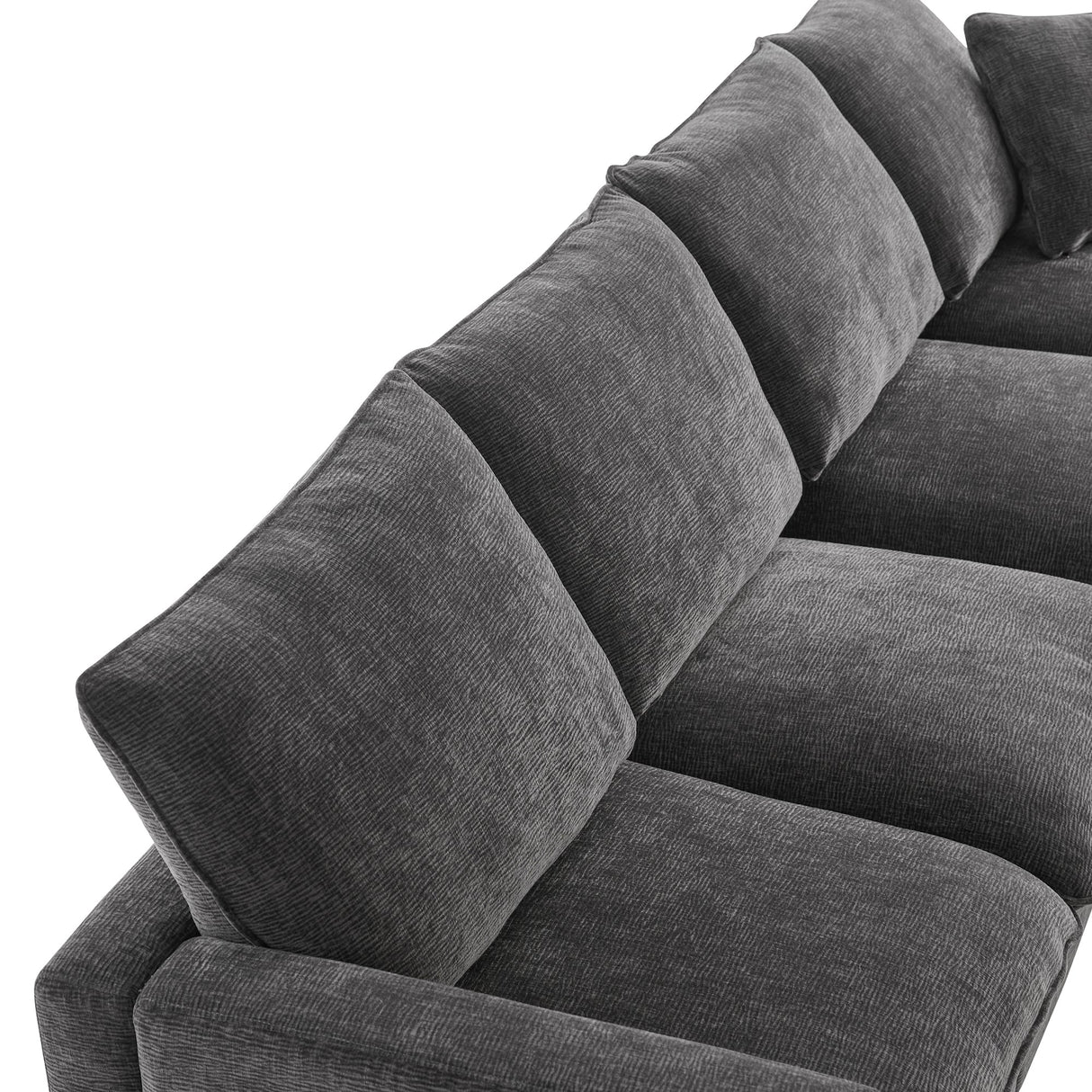 The Gwen Seven-Seat Modular Chenille Sectional