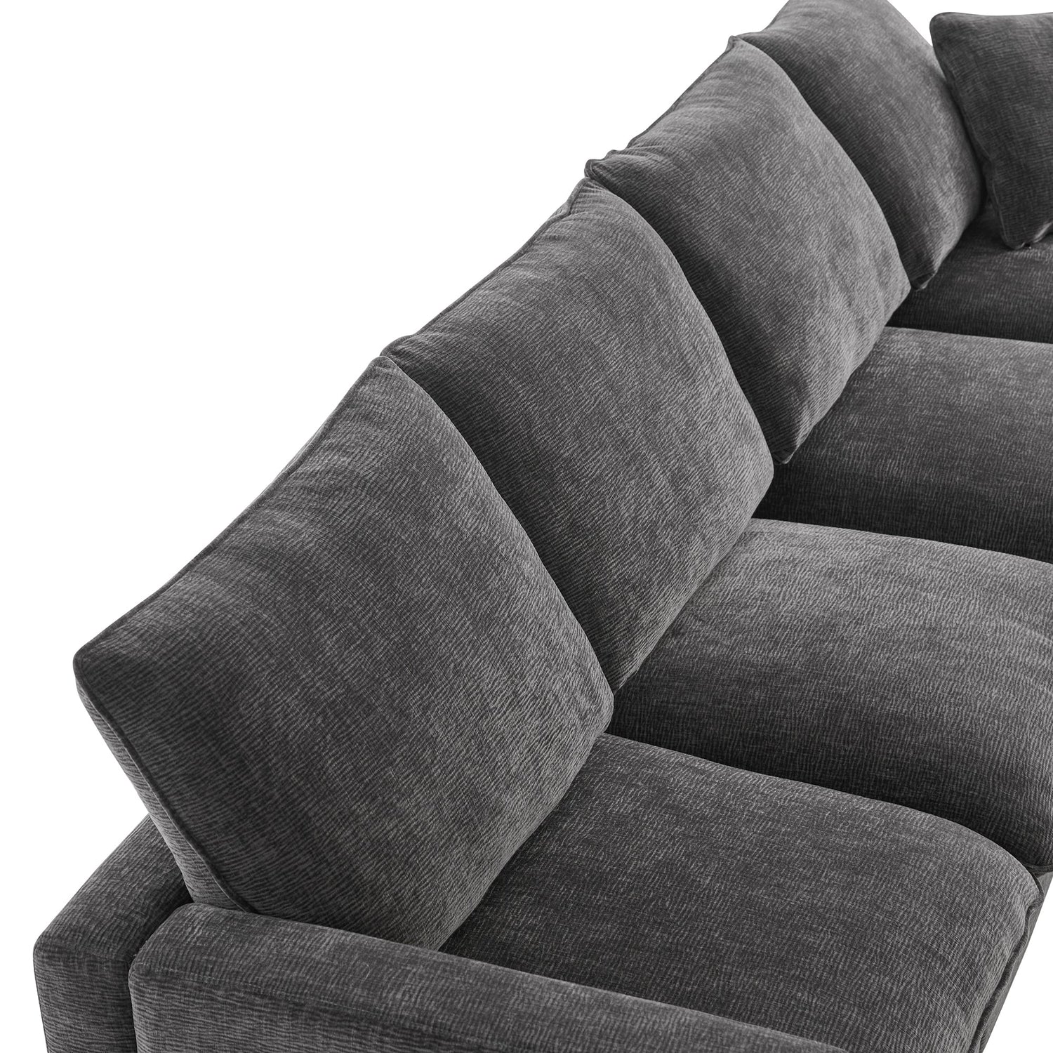 The Gwen Seven-Seat Modular Chenille Sectional