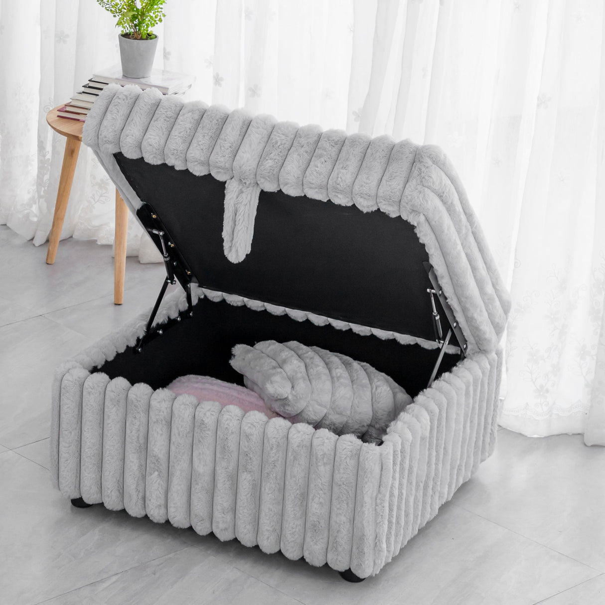 75.6" Soft Modular 2-Person Sofa with Hydraulic Lift