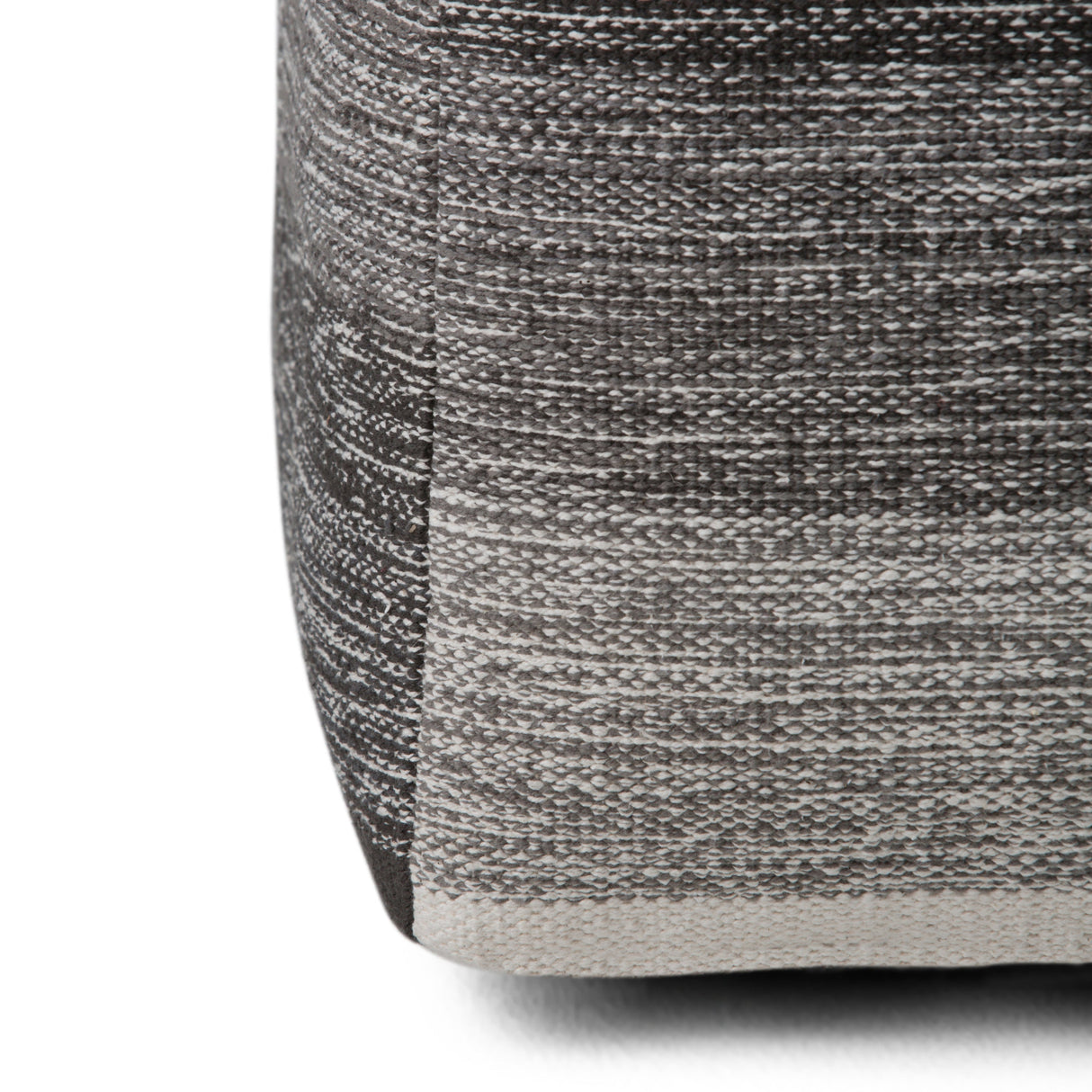 Naya Cube Pouf Patterned Grey Melange