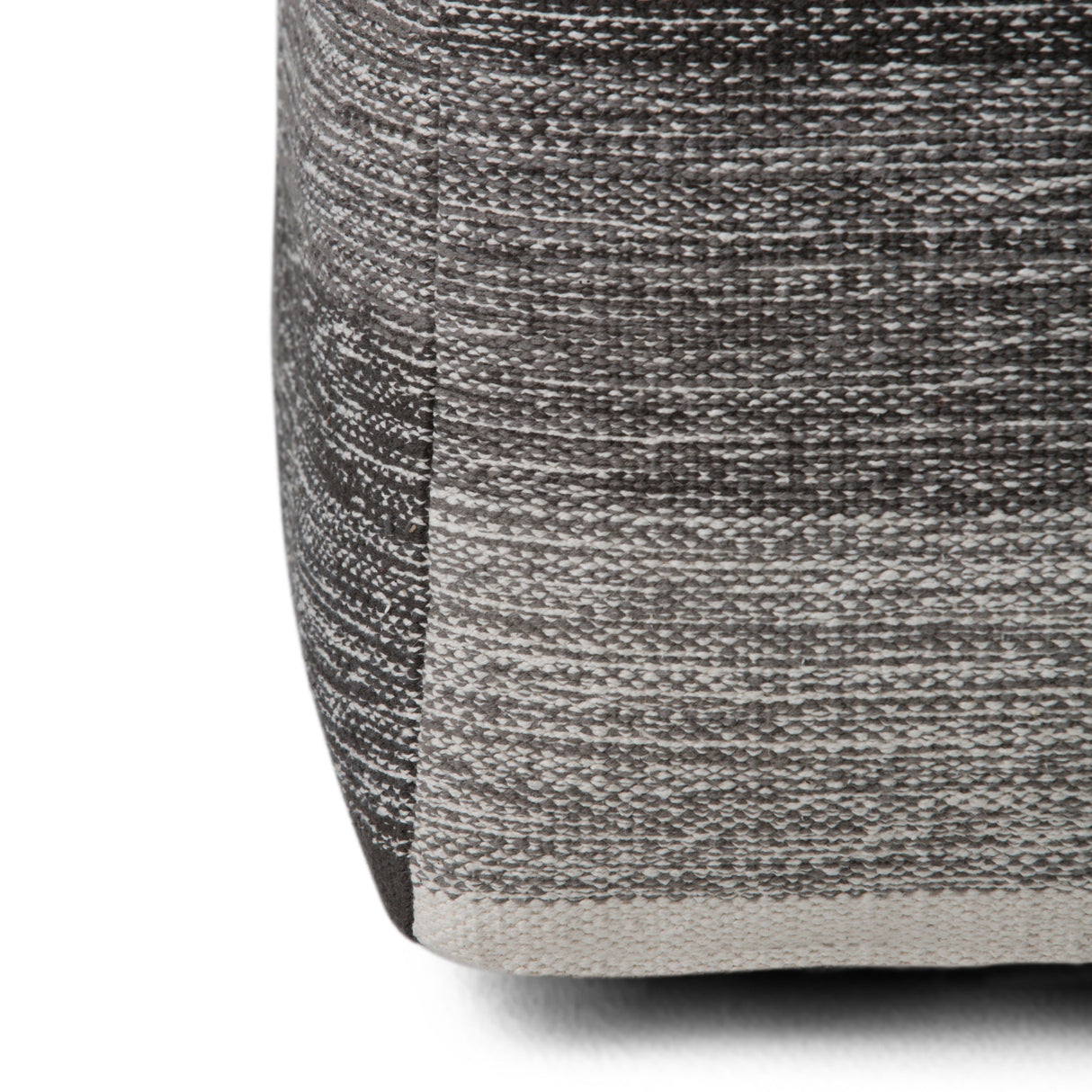 Naya Cube Pouf Patterned Grey Melange