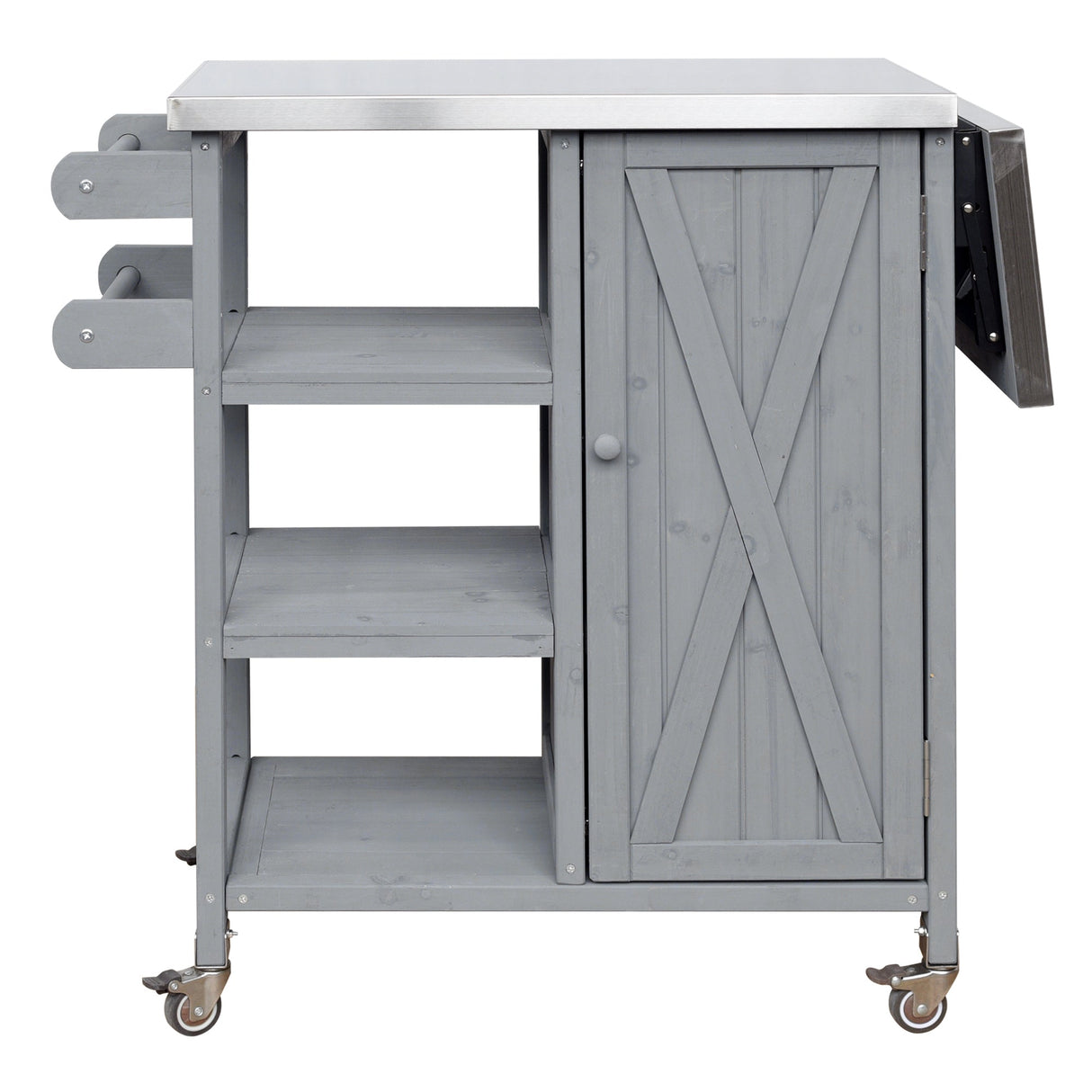 Foldable Outdoor Kitchen Island Patio Kitchen Cart