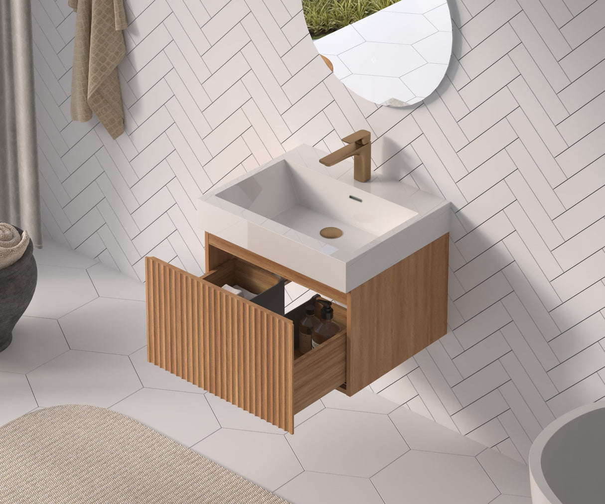 24" Bathroom Vanity with Sink