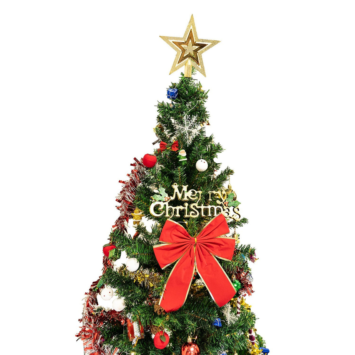 6ft Artificial Christmas Tree with LED Energy-Saving Lights