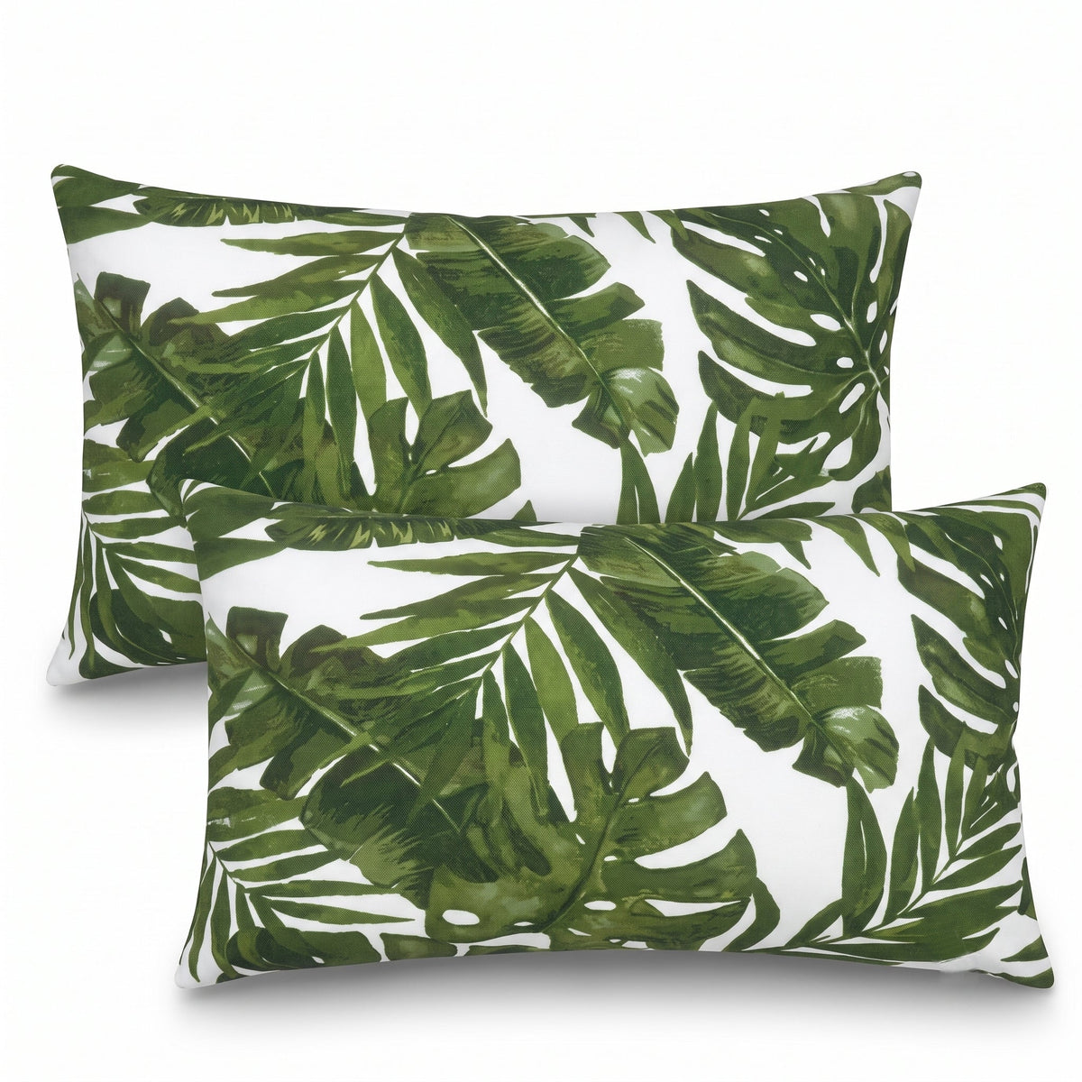 2 Pack Outdoor Lumbar Pillow Covers