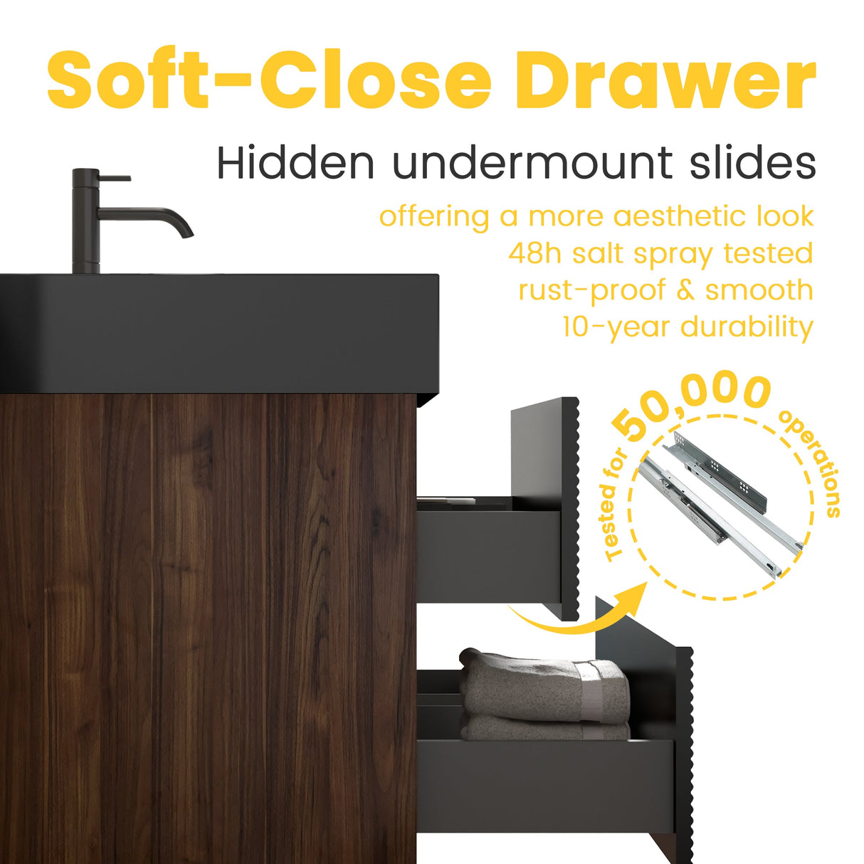 Grace 72'' Bathroom Vanity with Matt