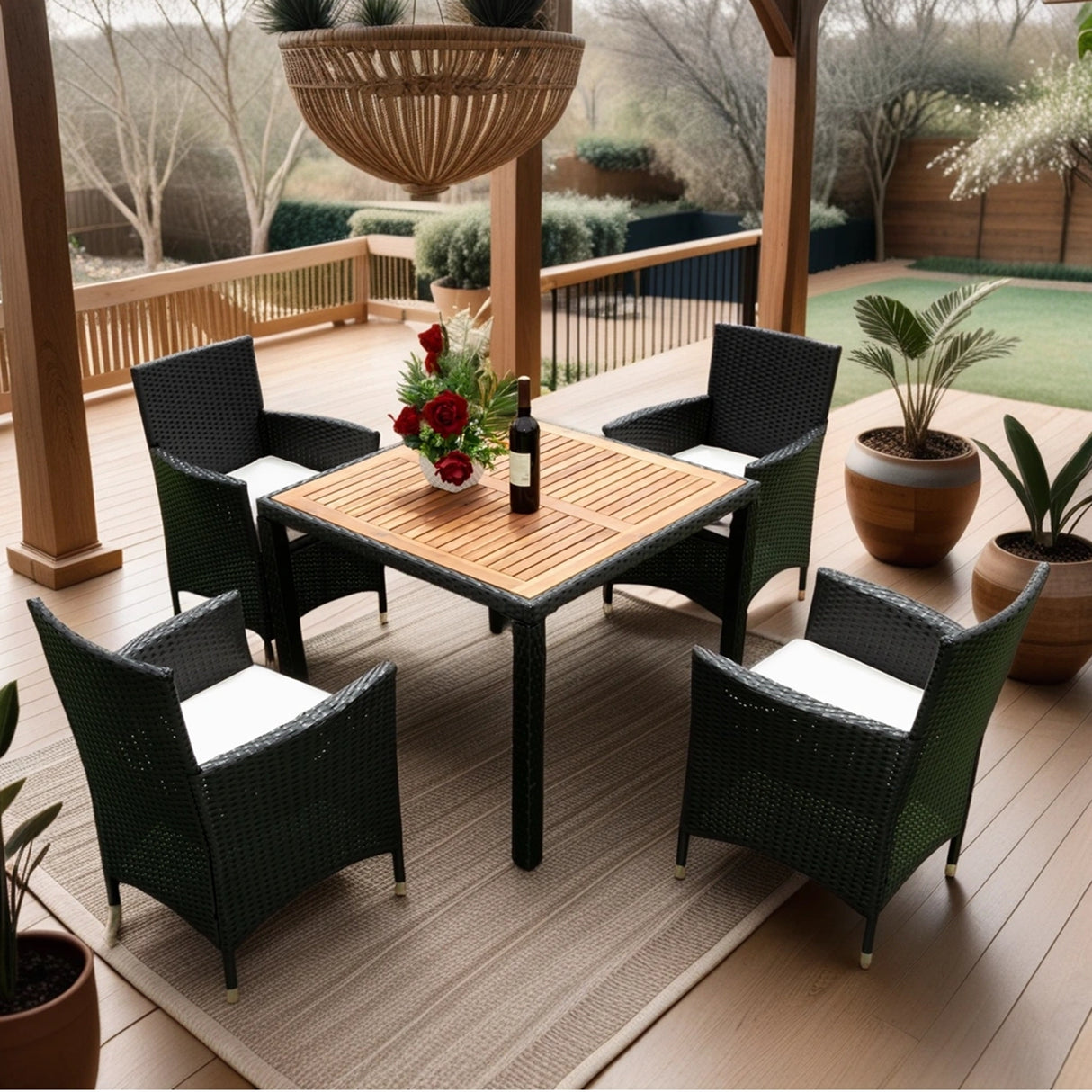 Meridian-5-Piece-Modern-Outdoor-Rattan-Dining-Set-Outdoor-Dining-Sets