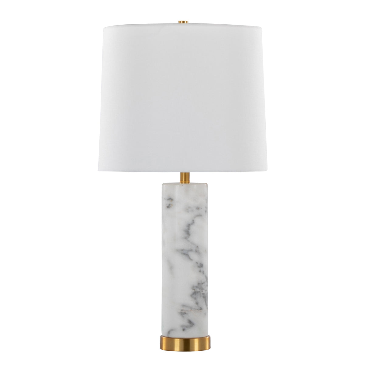 Marabella 26" Contemporary Marble Table Lamp Set of 2