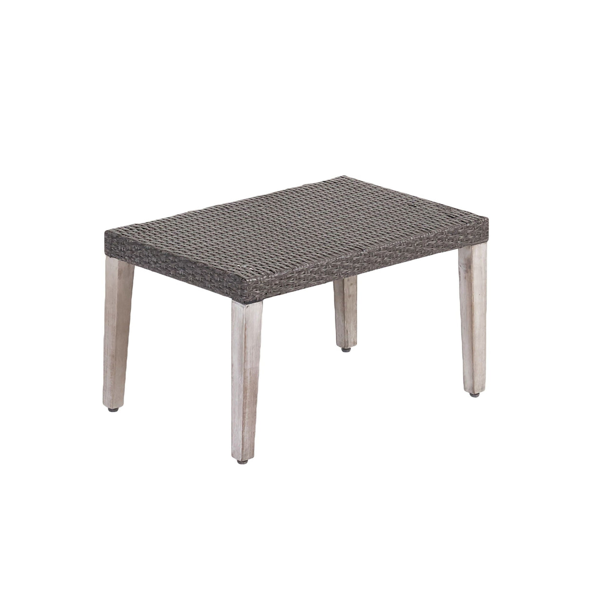 Savannah Outdoor Wicker And Ottoman - Gray