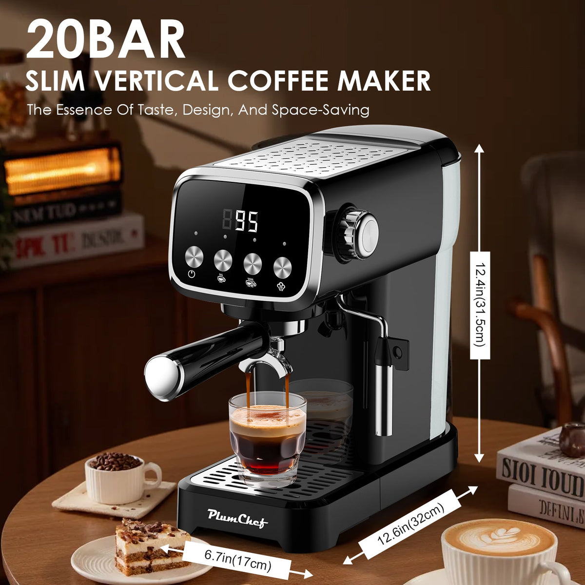 20BAR Slim Vertical Espresso Machine
