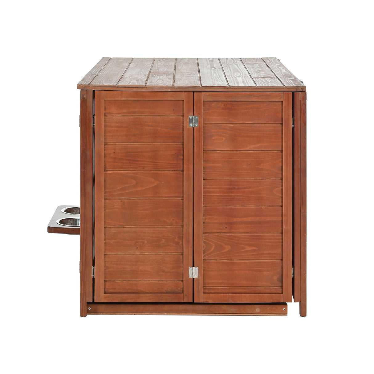 43" Solid Wood Dog Crate FurnitureFoldable Indoor Kennel