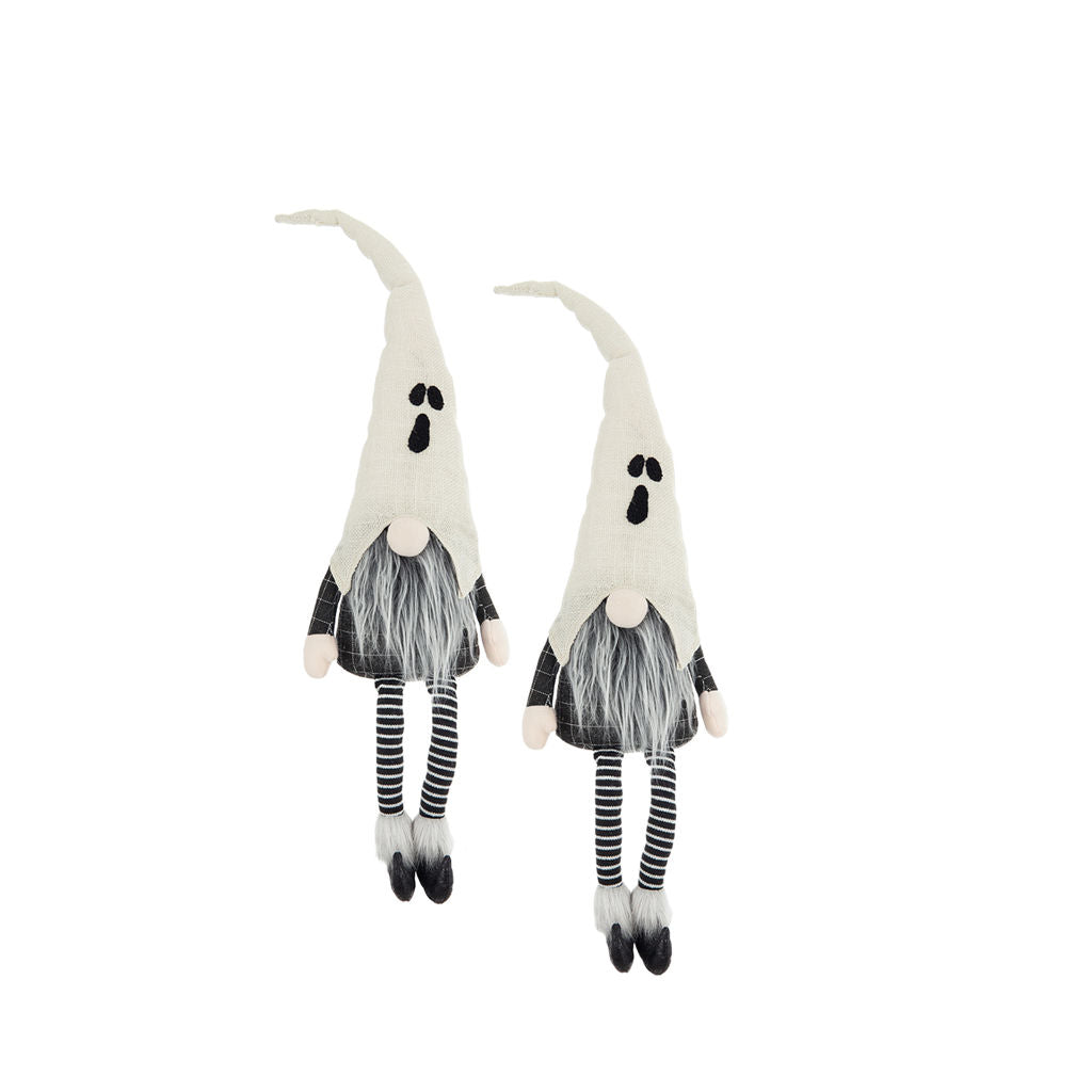 Set of 2 Fabric Sitting Gnomes