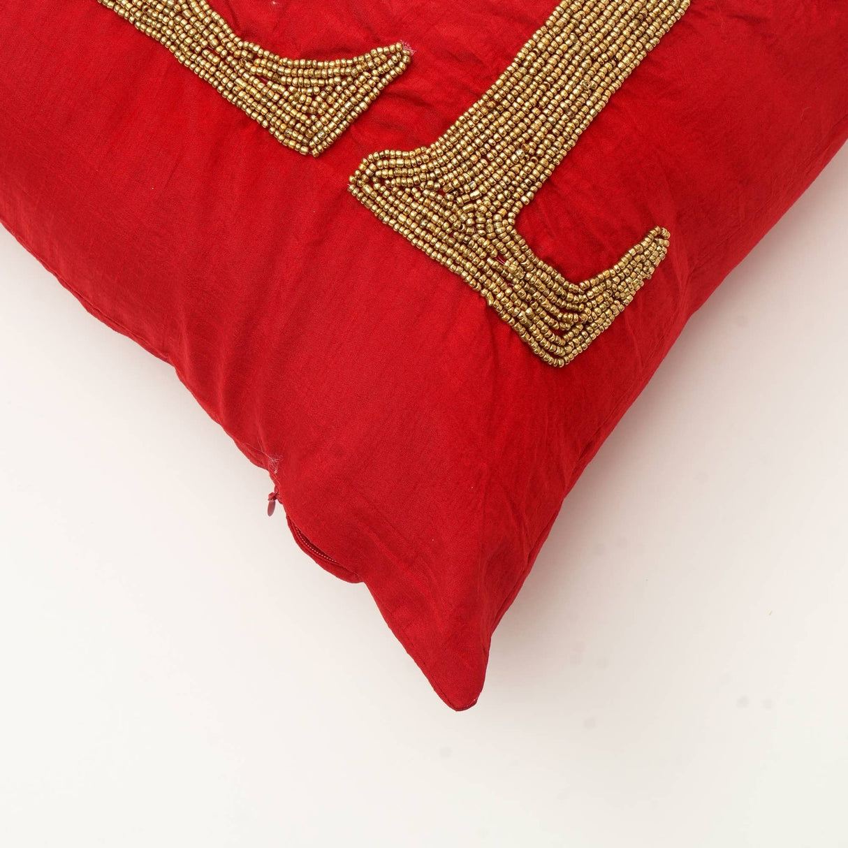 The Hand-Beaded Holiday Accent Pillow