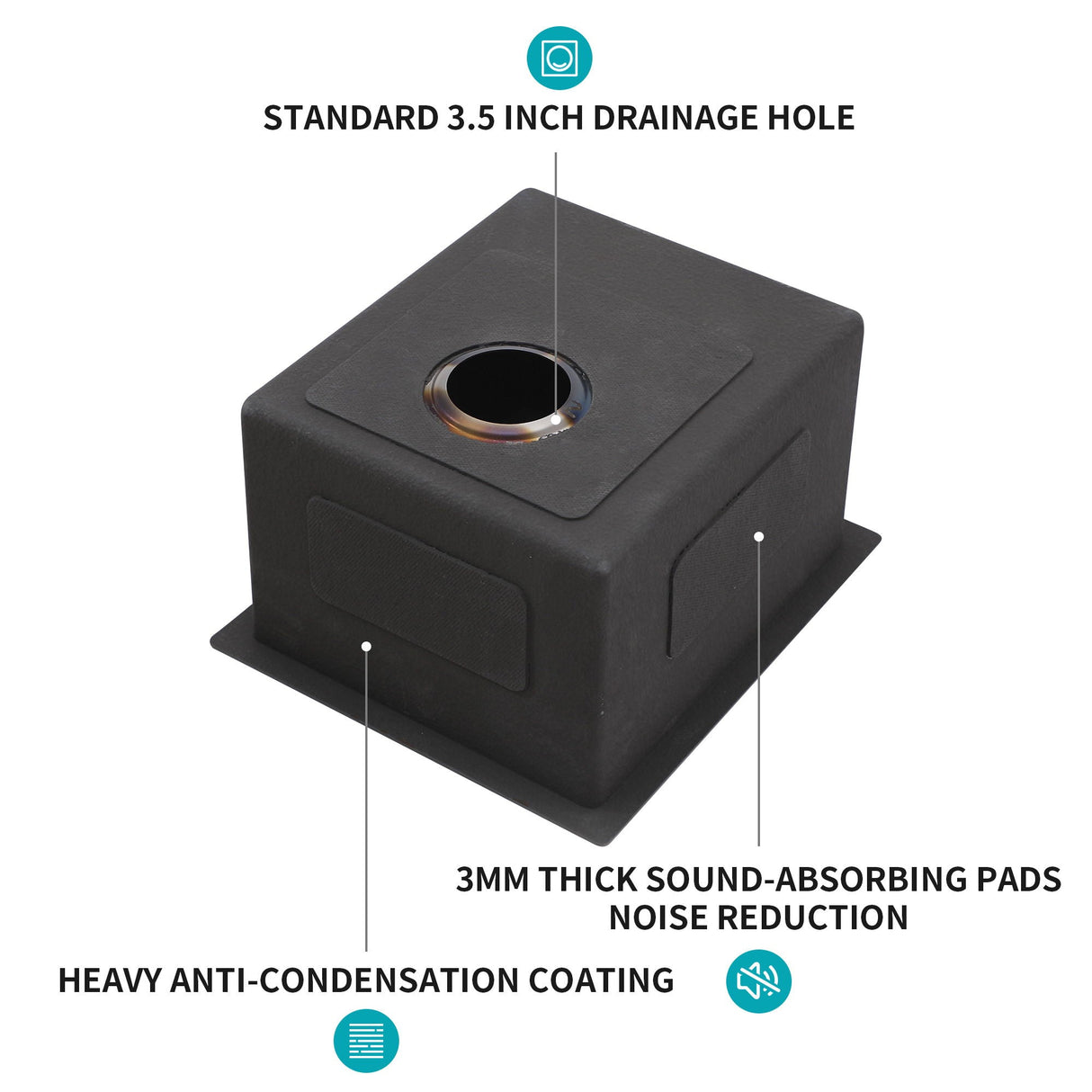 Undermount Kitchen Sink With Deep Single Bowl