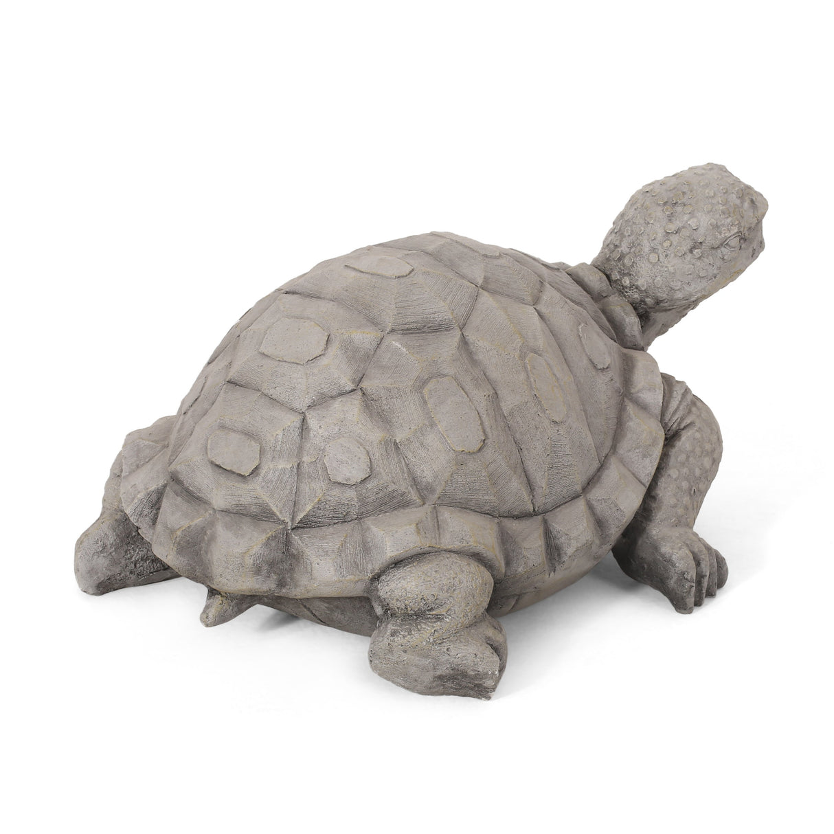 Turtle Decor Outdoor Turtle Statue in Dark Gray