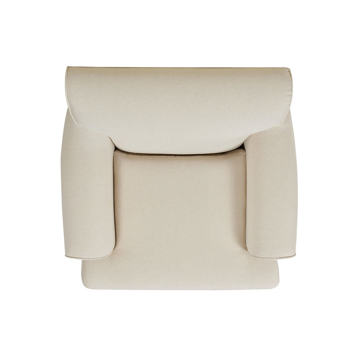 Alana 38' Lawson Accent Arm Chair Metal Casters, Light Beige Linen