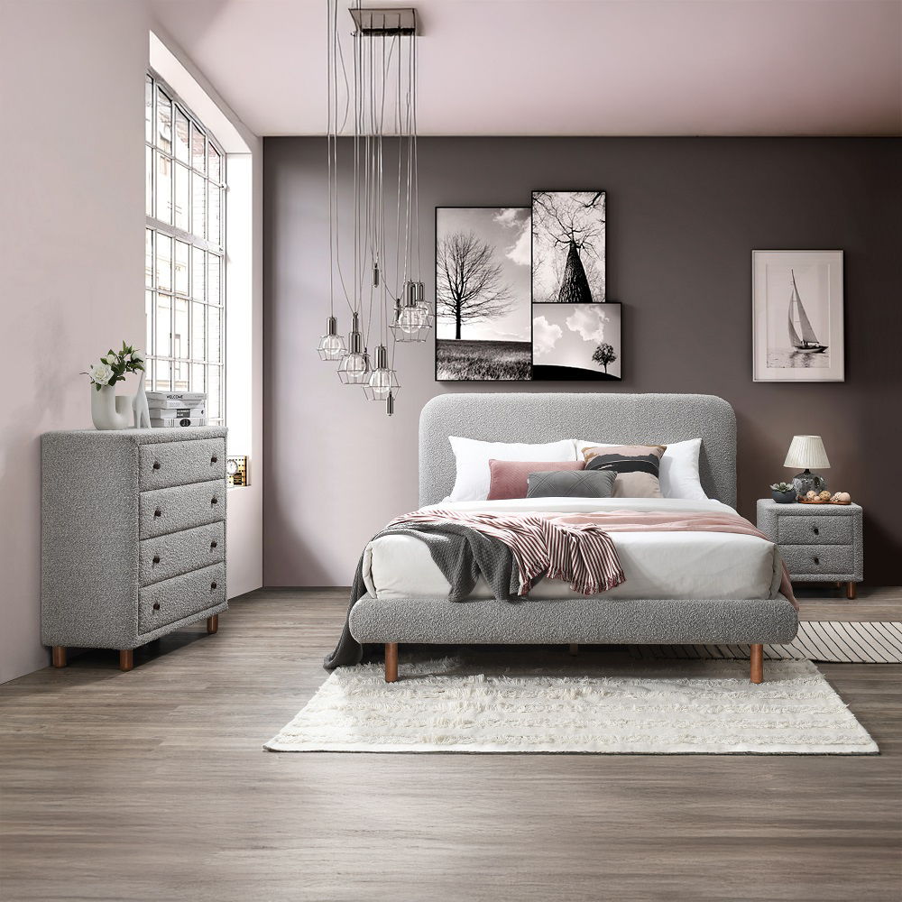 Cleo - Chest - Gray Boucle