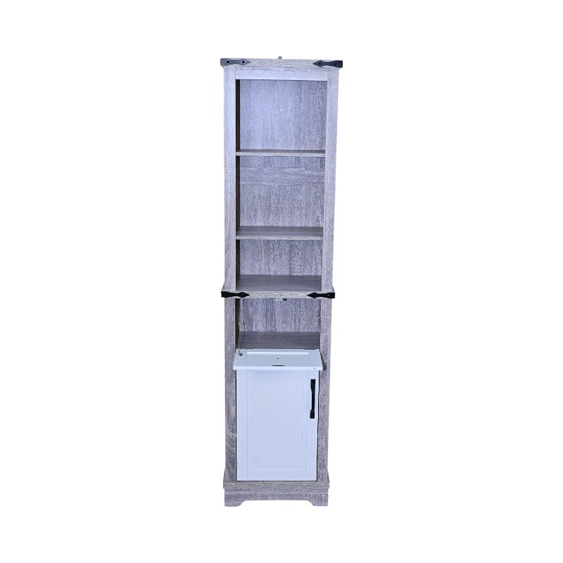 Narrow Bathroom Storage Cabinet with Adjustable Shelves