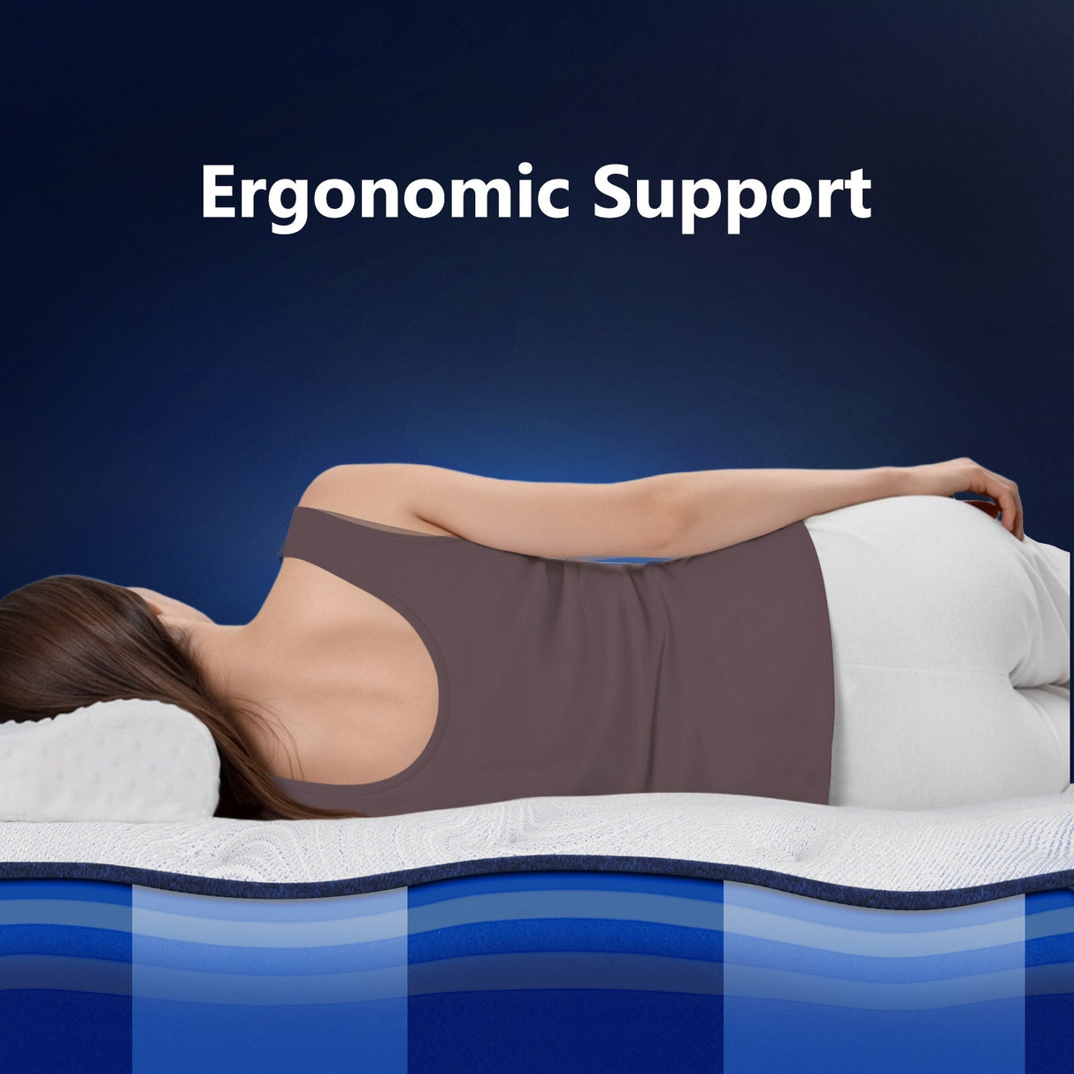 Bedstory Spine Align Pro 13" Twin Firm Cooling Hybrid Mattress