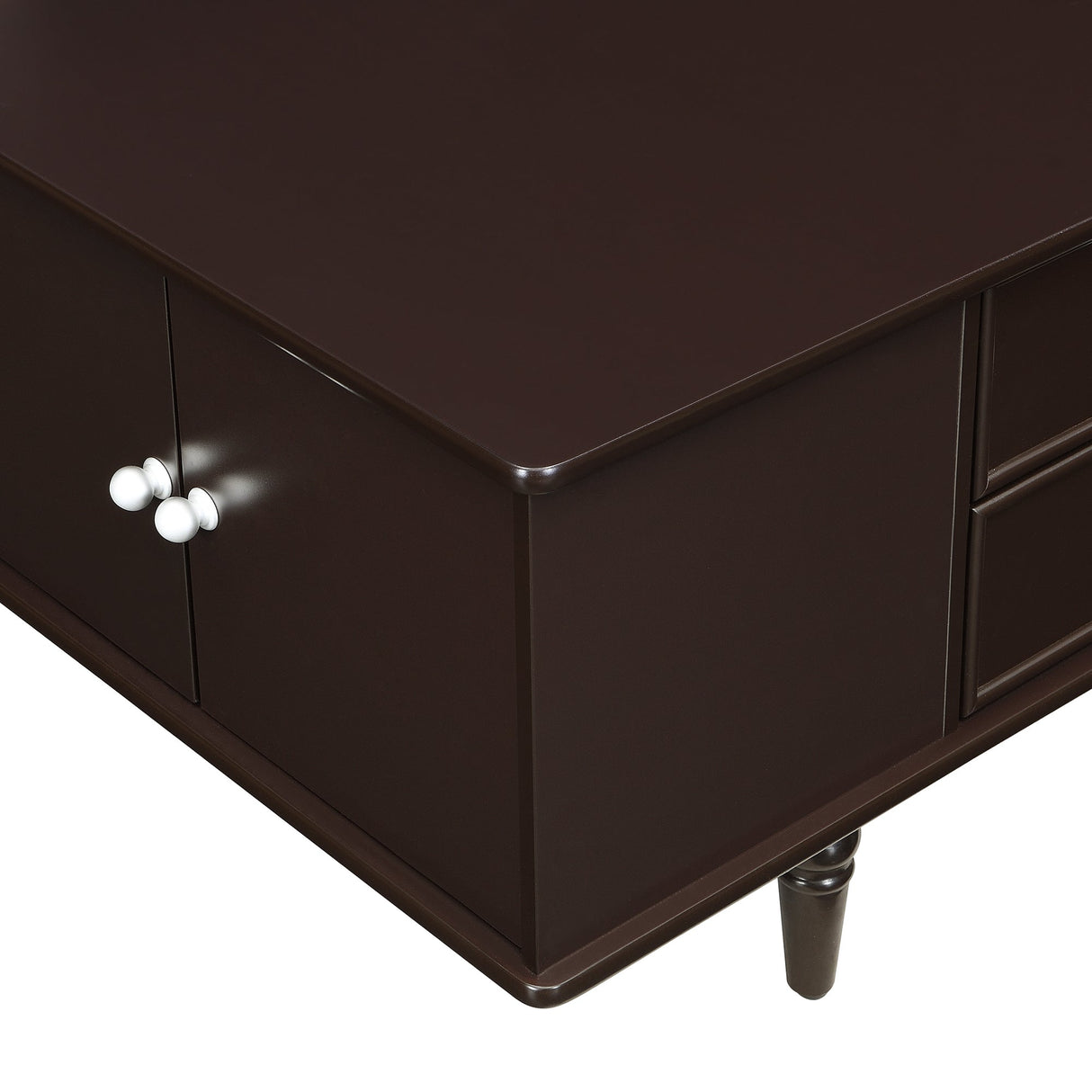 Modern Rectangle Coffee Table with Four Drawers 47.2' Wood Coffee Table