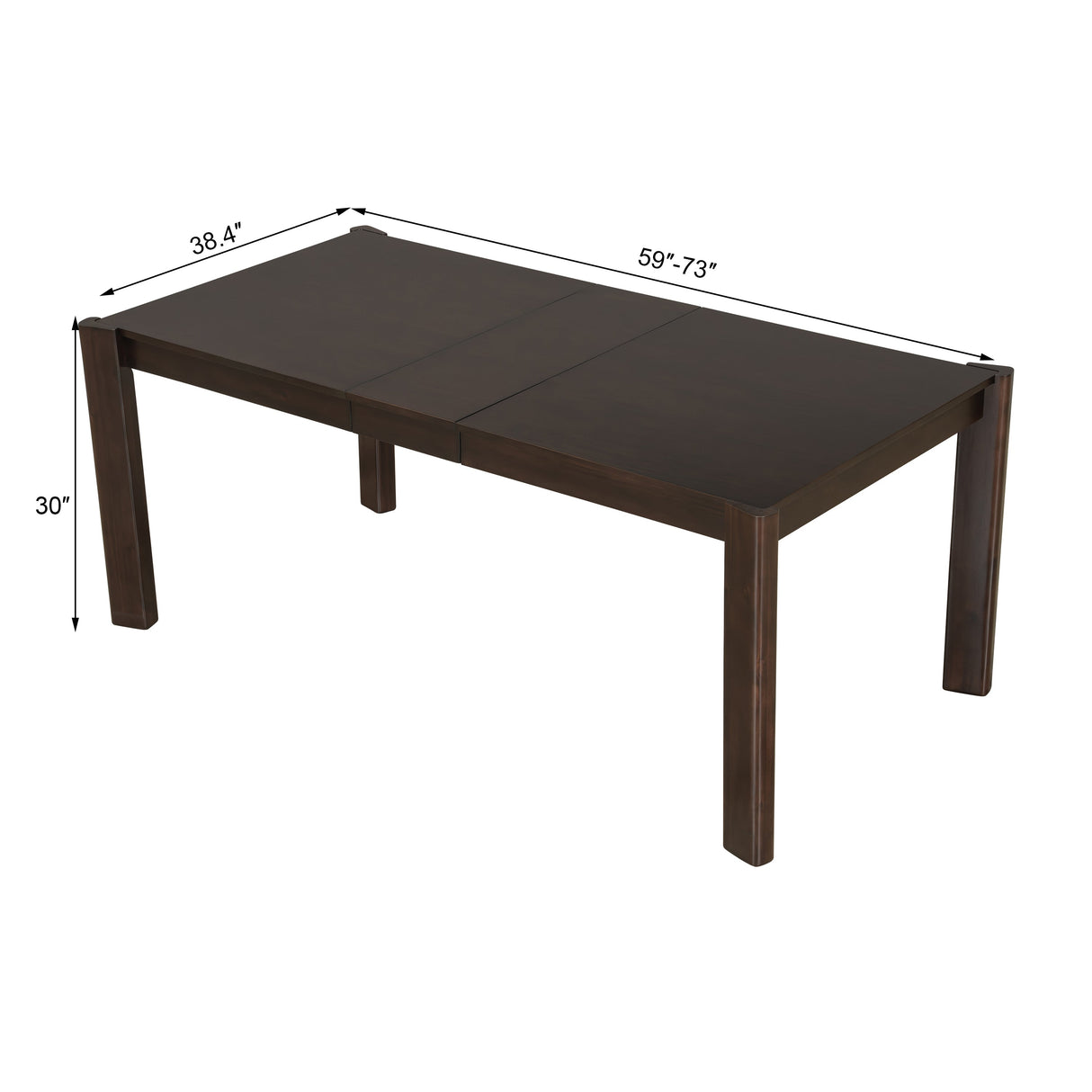 Meridian Extendable Solid Wood & Rattan Dining Set