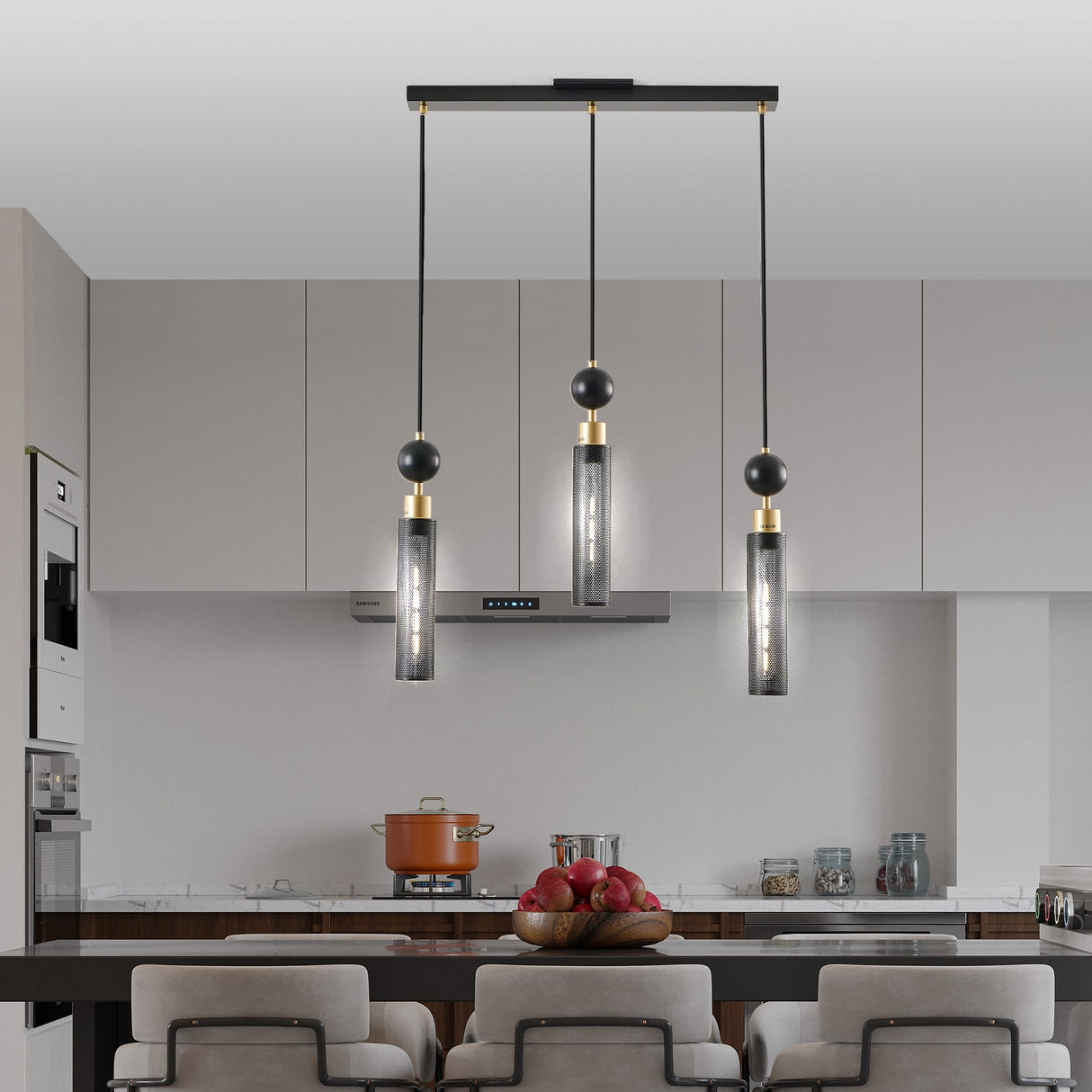 25" Modern Pendant Chandelier