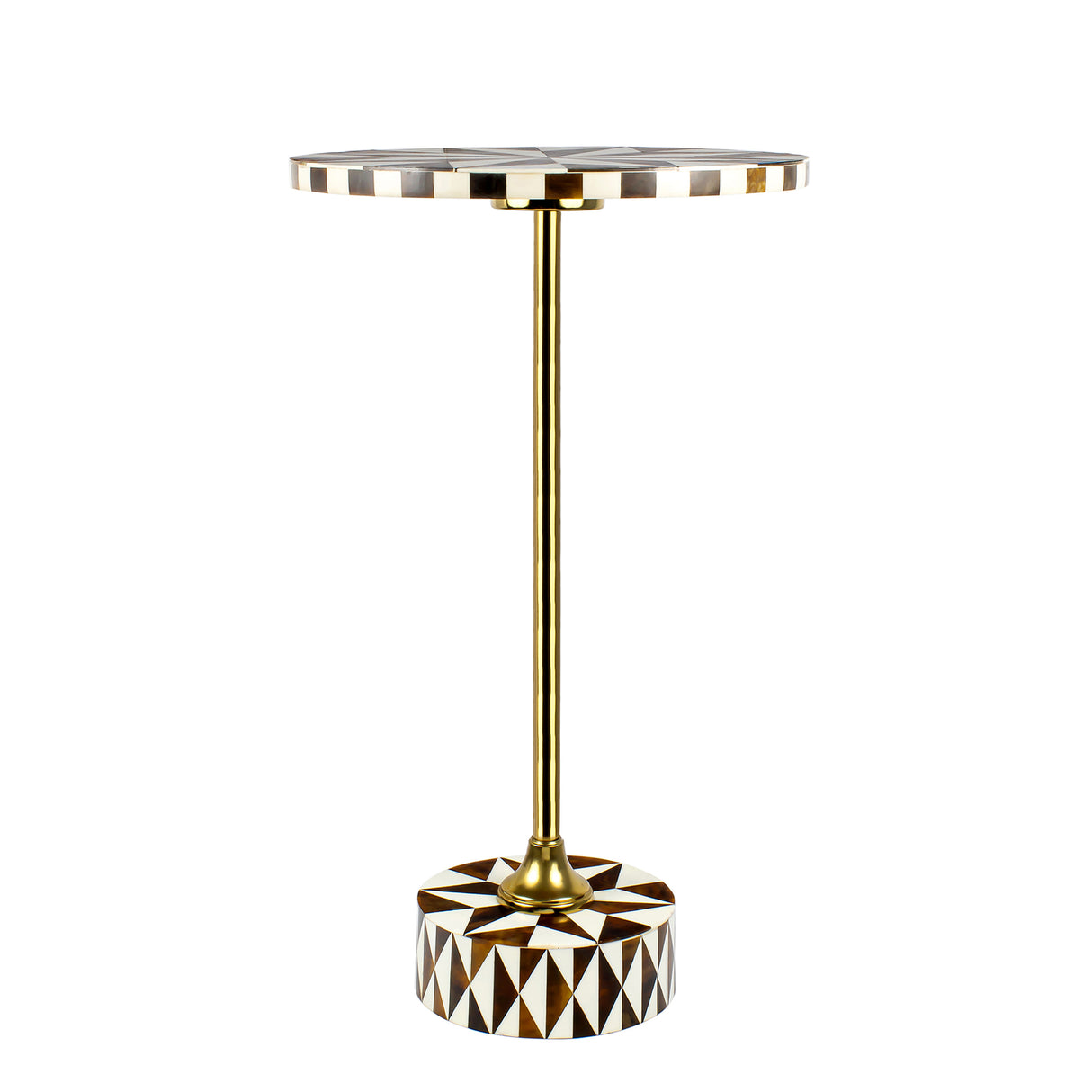Calix Contemporary Minimalist Metal/Cork Round End Table