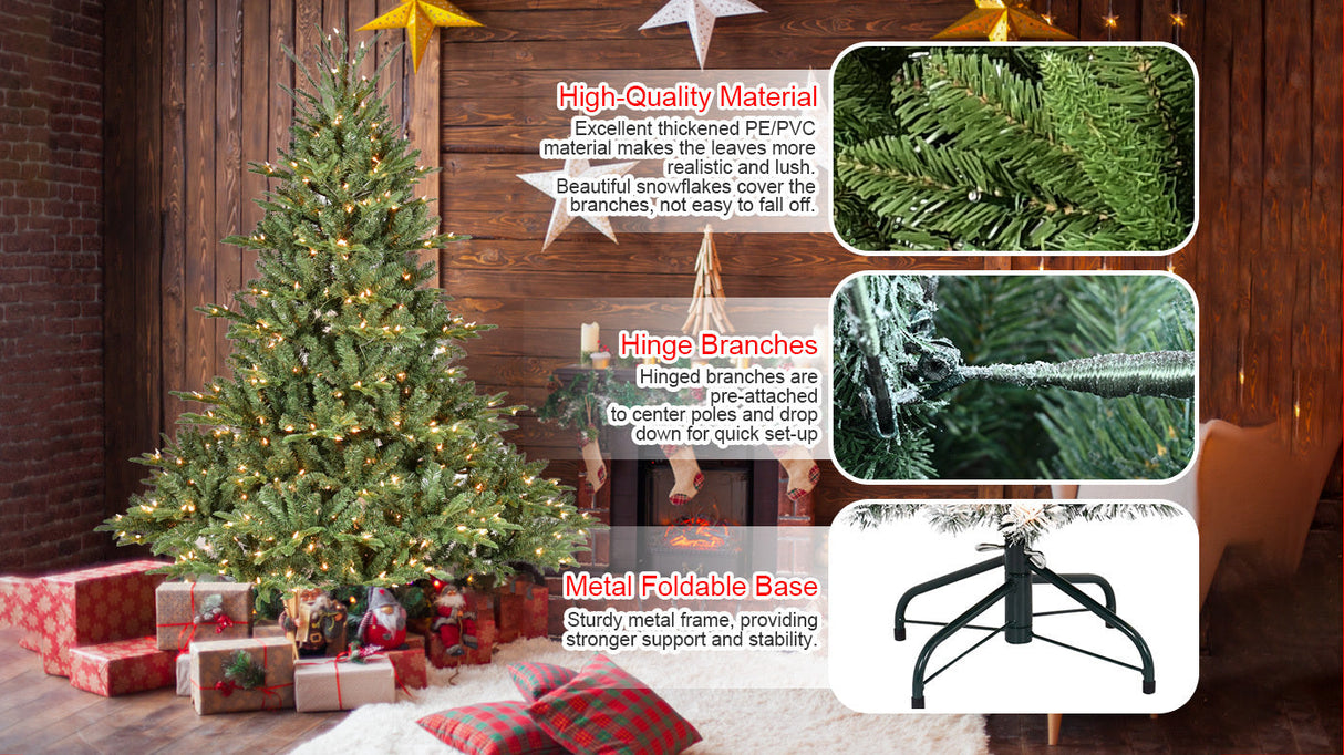 5FT The Full-Bodied Pre-Lit Evergreen Christmas Tree