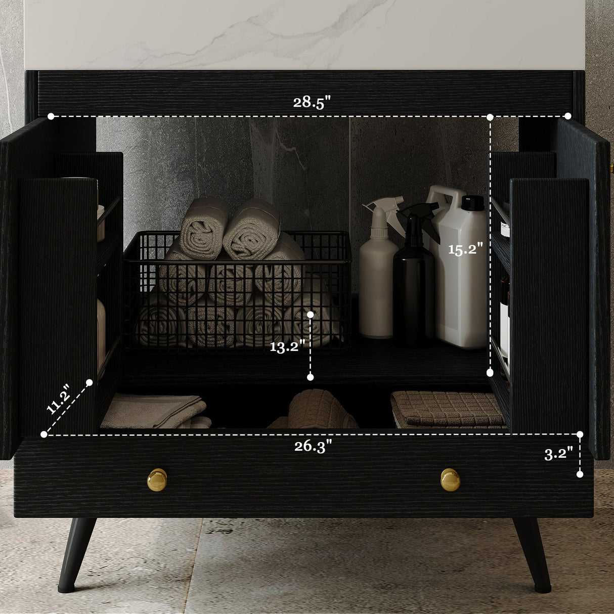 Contemporary Free-standing Bathroom Vanity