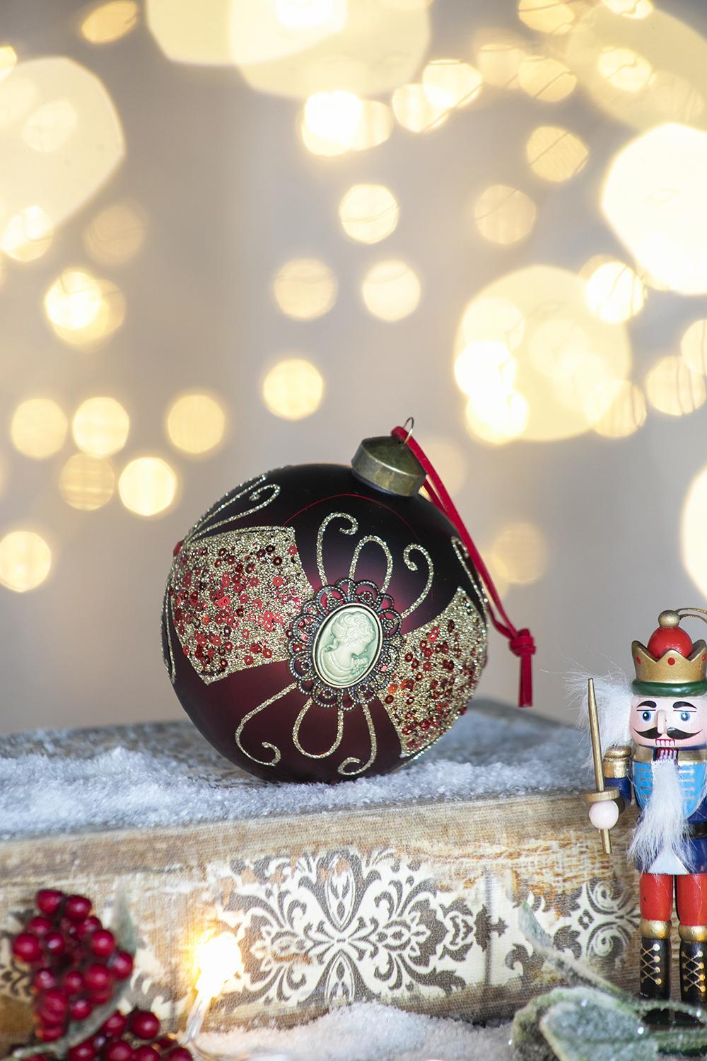 Decorative Hanging Ball Christmas Tree Ornaments For Holiday Decorations (Set of 6)