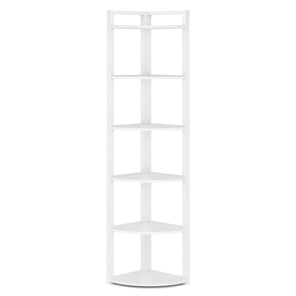 Tall 6 Tier Corner Bookshelf For Living Room