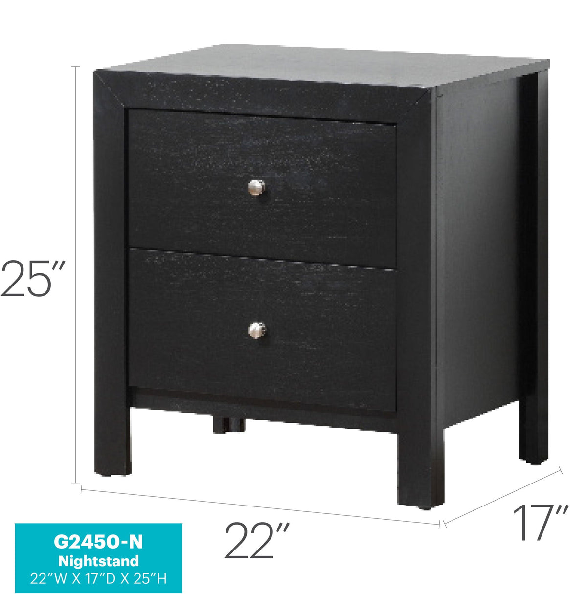 Charming Nightstand With Drawers
