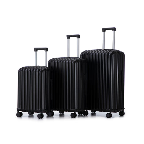 ABS-Spinner-Wheel-Luggage,-Carry-on-Suitcase,-with-Cup-Holder-&-USB-Port-&-Phone-Holder-(20/24/28)-Luggage-Sets