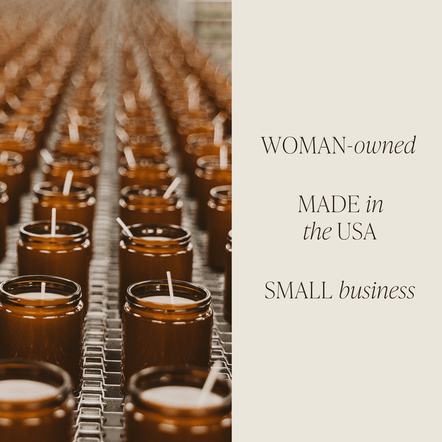 Hot Cocoa and Peppermint Soy Candle - Amber Jar - 9 oz