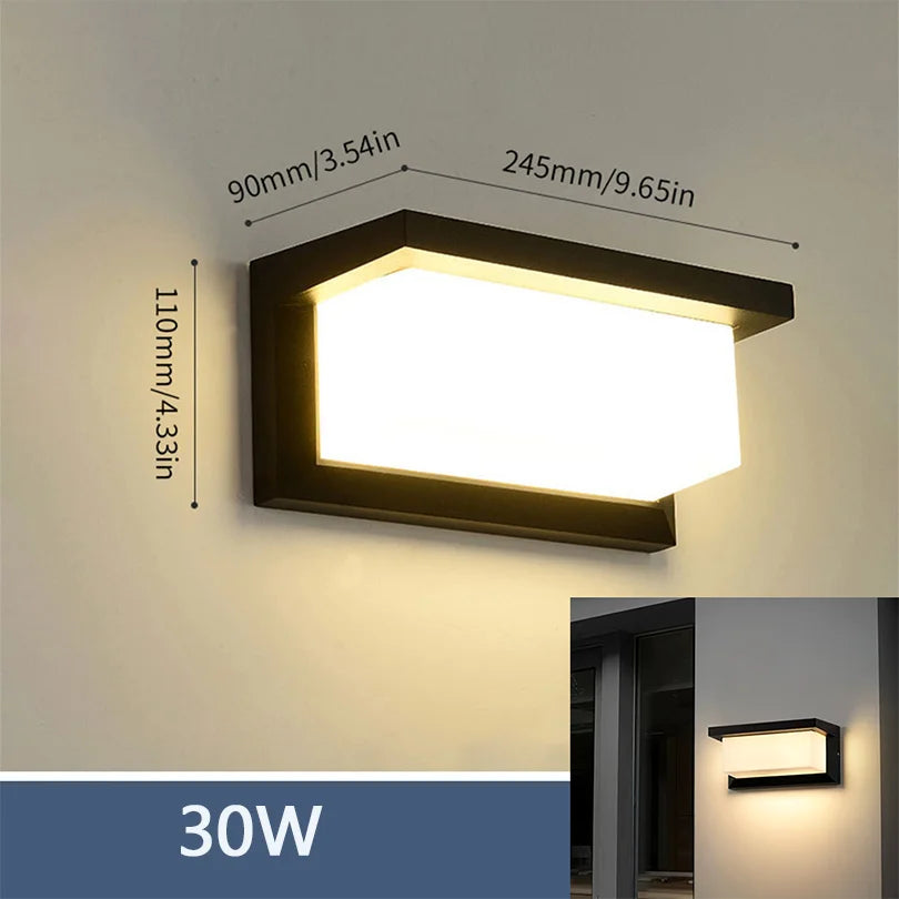 LED Outdoor Wall Light – IP66 Waterproof Motion Sensor Lamp for Porch & Garden