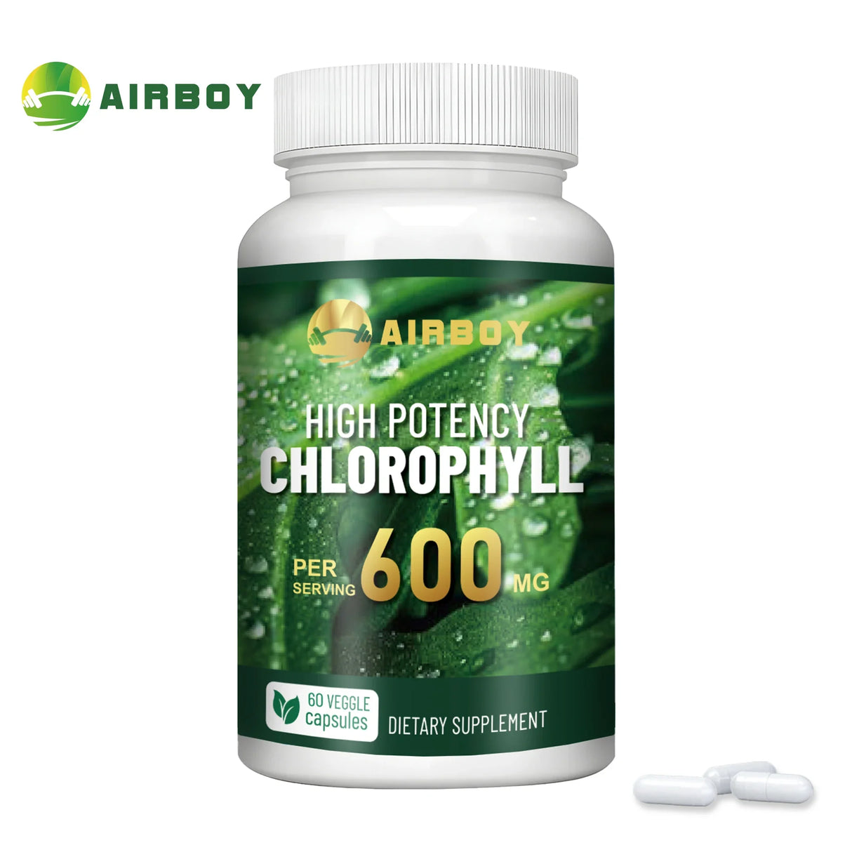 Chlorophyll-Supplement-600mg-60-Capsules-