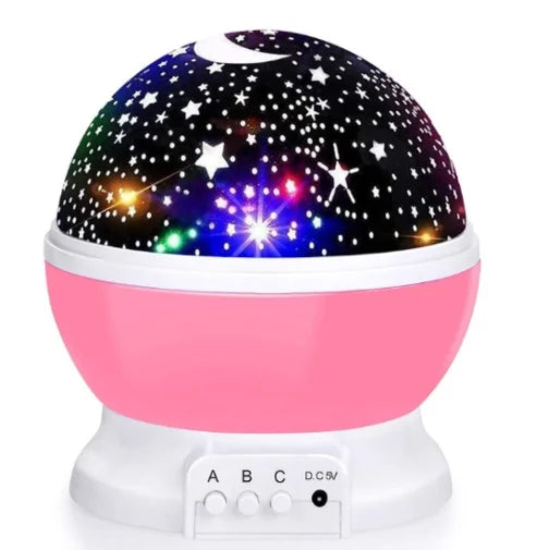 360° Rotating Galaxy Projector – LED Nebula Star Night Light for Kids Room