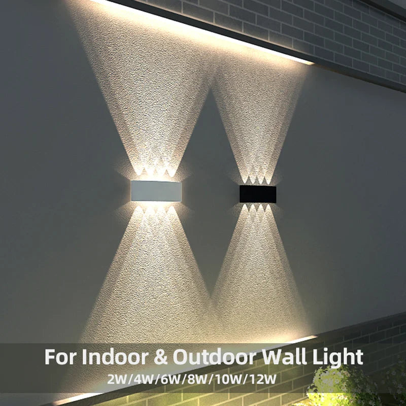 Waterproof LED Wall Light – 8W 12W Aluminum IP65 Lamp for Outdoor & Indoor Use