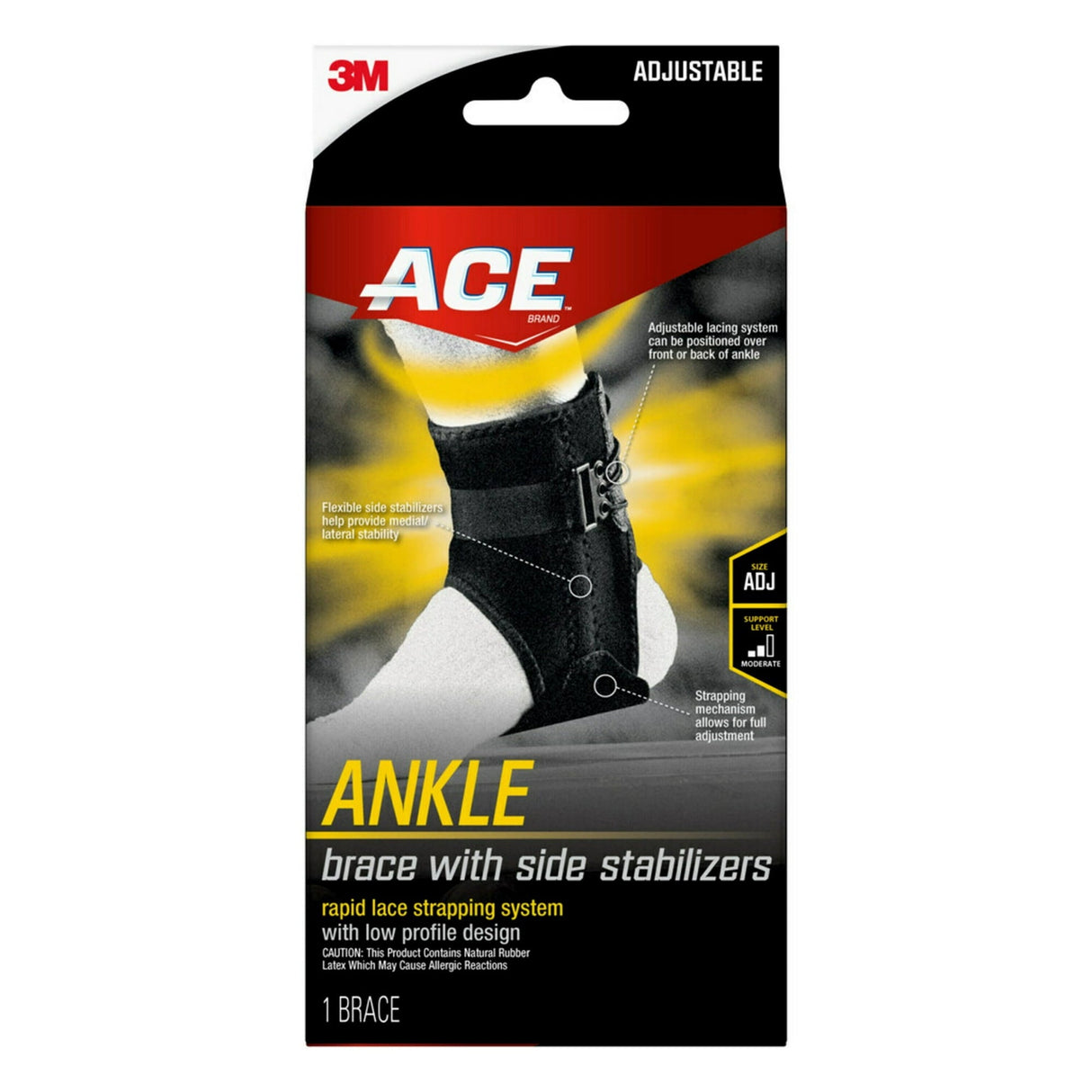 ACE-Brand-Ankle-Support-with-Side-Stabilizers,-Adjustable,-Black,-1-Brace-Health-&-Household