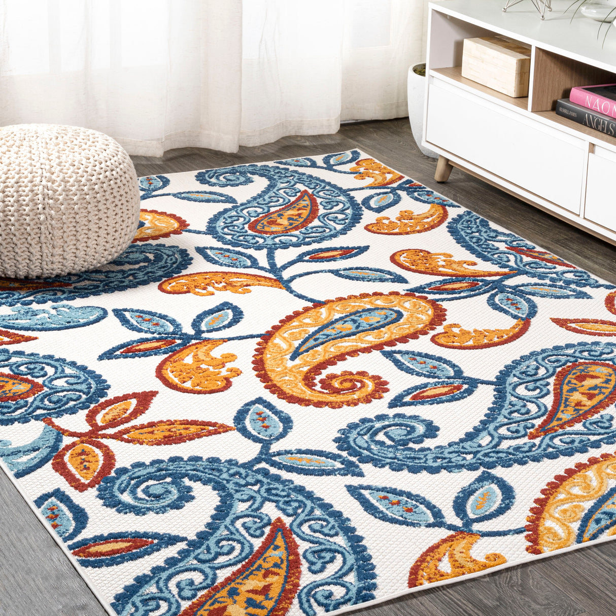Julien Paisley High-Low Area Rug