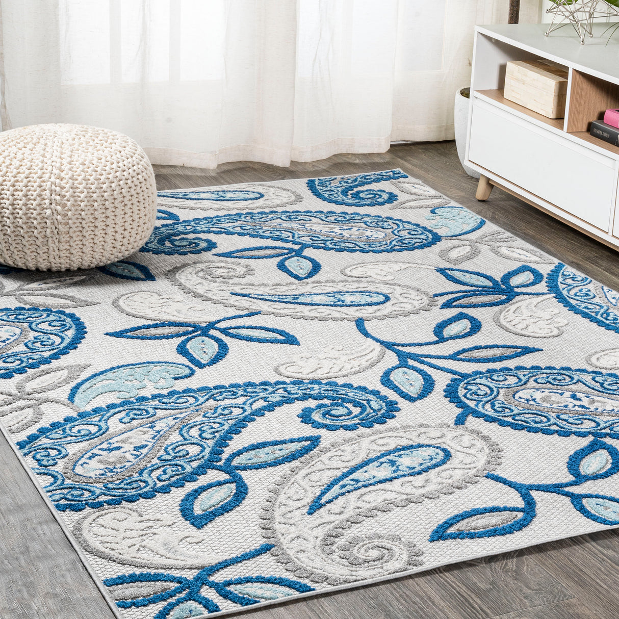 Julien Paisley High-Low Area Rug