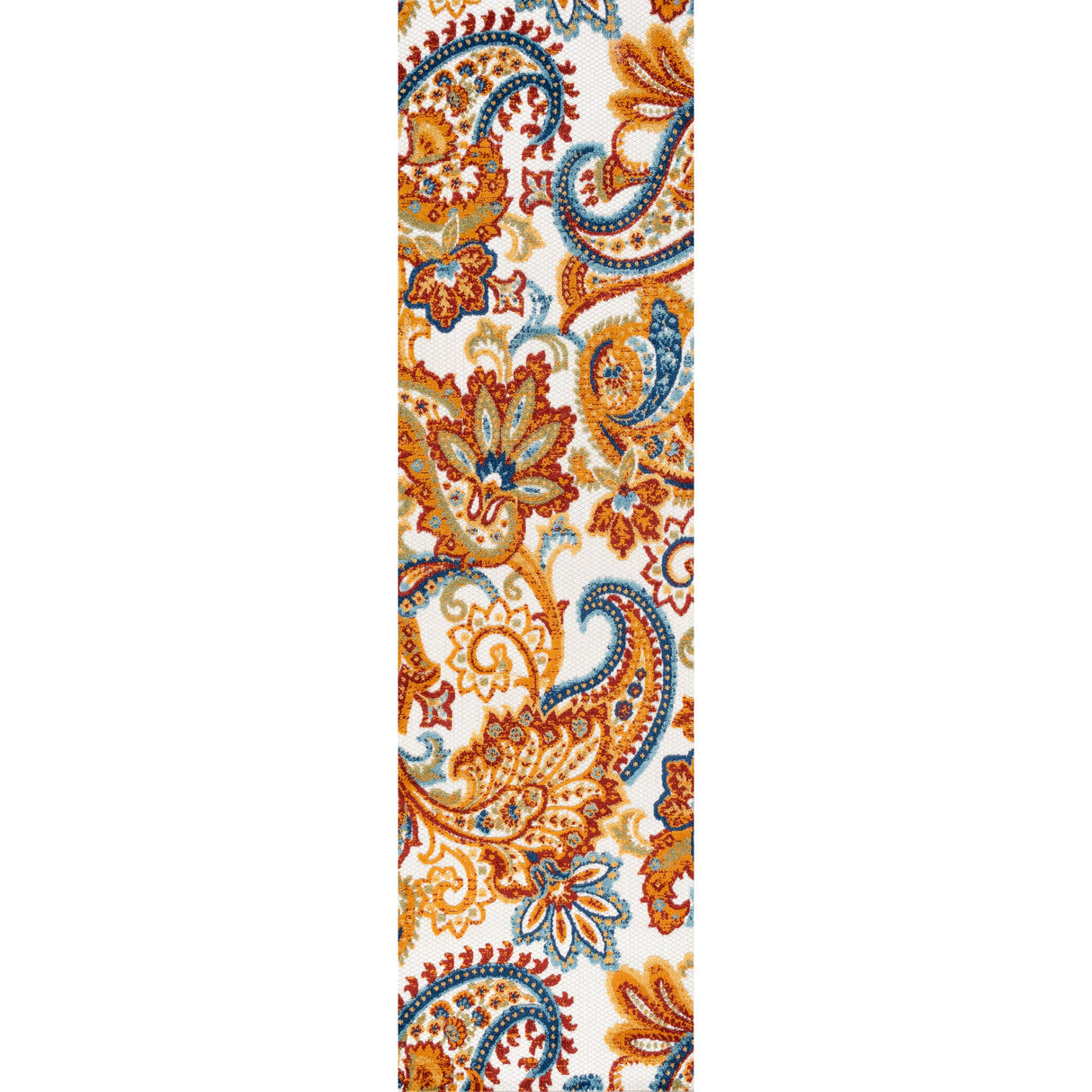 Gordes Paisley High-Low Indoor/Outdoor Runner Rug